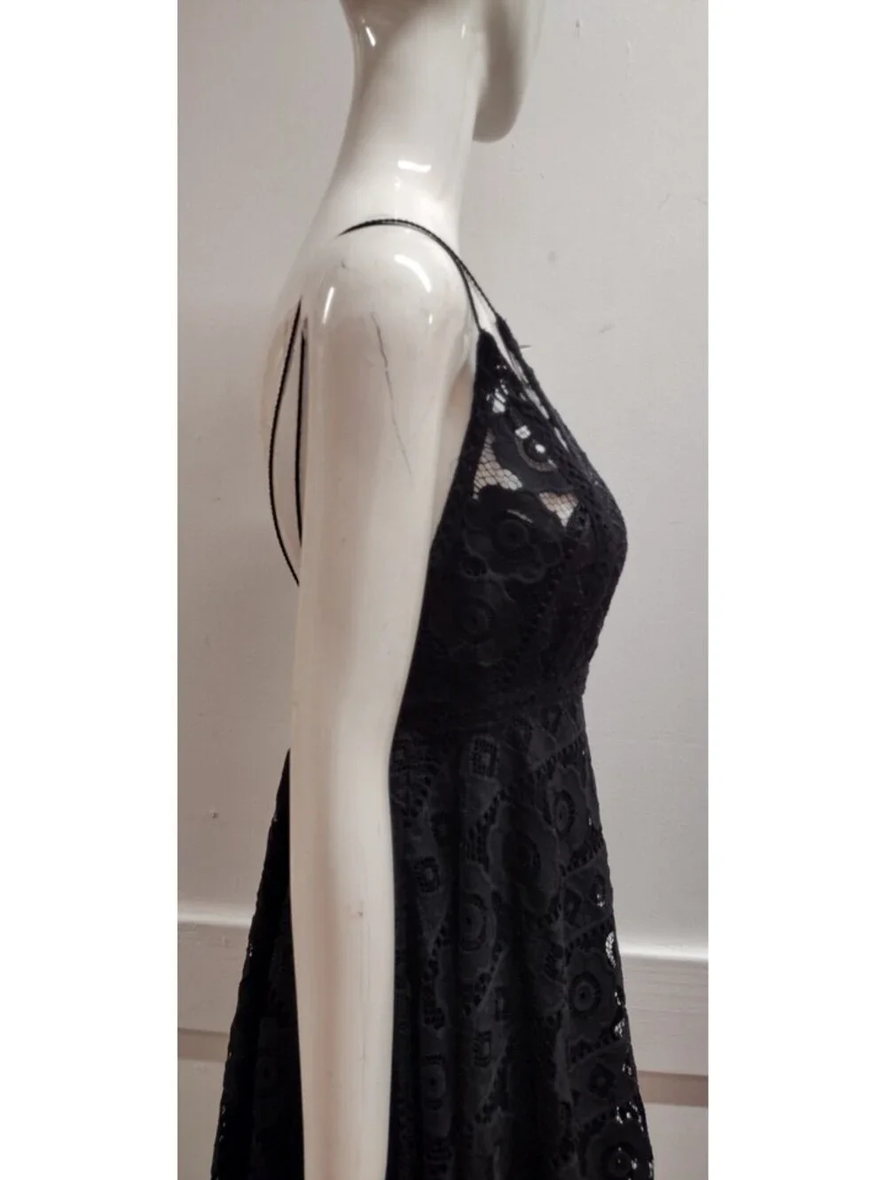 FREE PEOPLE Black Backless Party Sexy Dress Sundress Kierchief Size 2 S TAG 128$